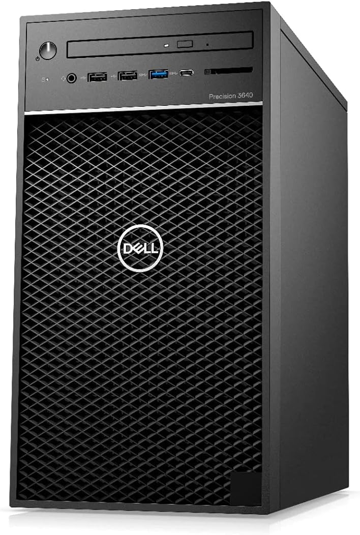 Dell Precision T3640 Workstation Desktop | Core i7-10700 – 512GB SSD Hard Drive – 32GB RAM – 2 x Nvidia Quadro P1000 in SLI | 8 cores @ 4.8 GHz – 8GB GDDR5 Win 10 Pro Black