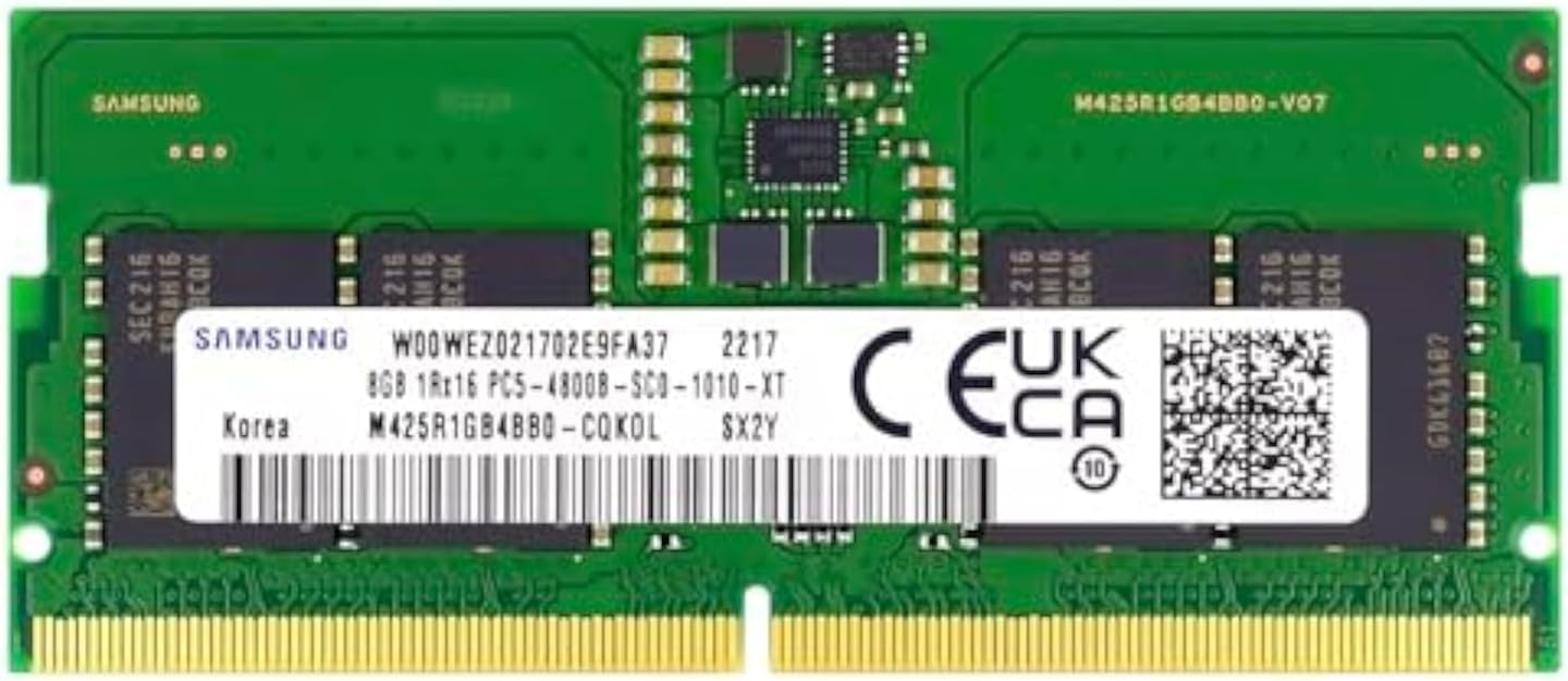 Samsung 8GB DDR5 4800 MHz PC5-38400 SODIMM Laptop Memory RAM (M425R1GB4BB0) OEM