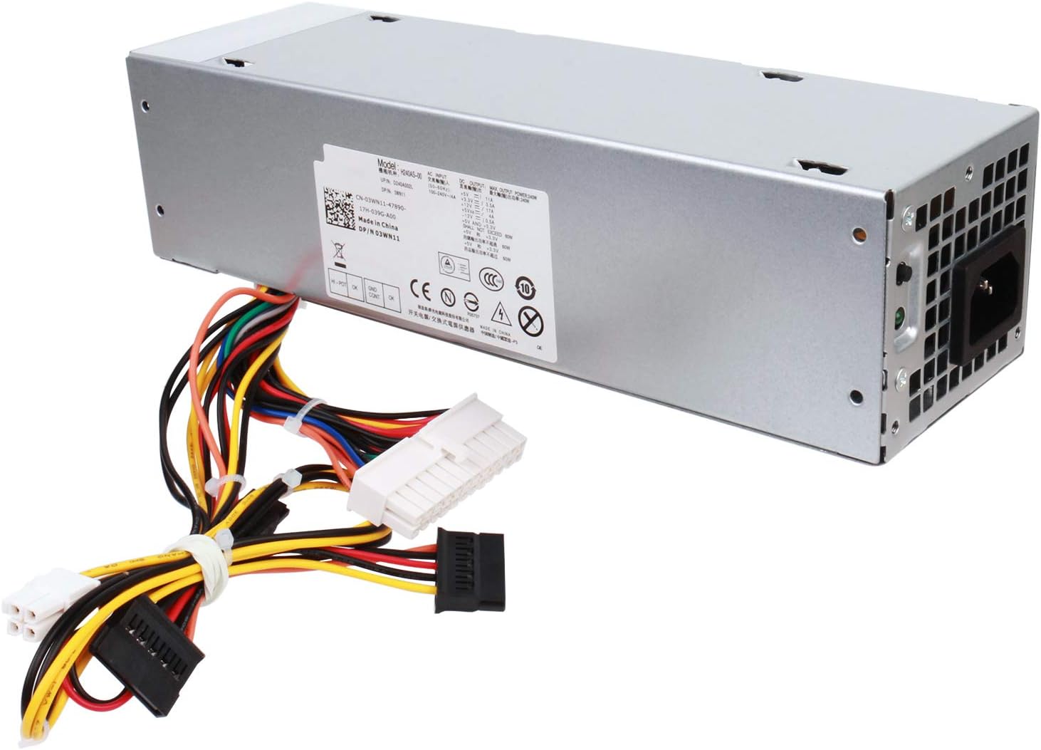 S-Union 240W Power Supply Unit Replacement for Dell OptiPlex 390 790 960 990 3010 9010 Small Form Factor System SFF H240AS-00 H240AS-01 H240ES-00 D240ES-00 AC240AS-00 AC240ES-00 L240AS-00 PH3C2