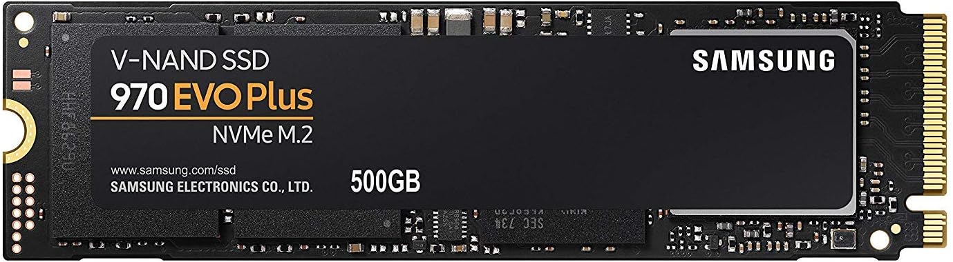 Samsung 970 EVO Plus Series – 500GB PCIe NVMe – M.2 Internal SSD (MZ-V7S500BW)