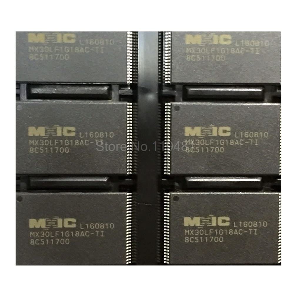 10pcs/lot MX30LF1G18AC-TI Flash – NAND Memory IC 1Gb (128M x 8) Parallel 20ns 48-TSOP