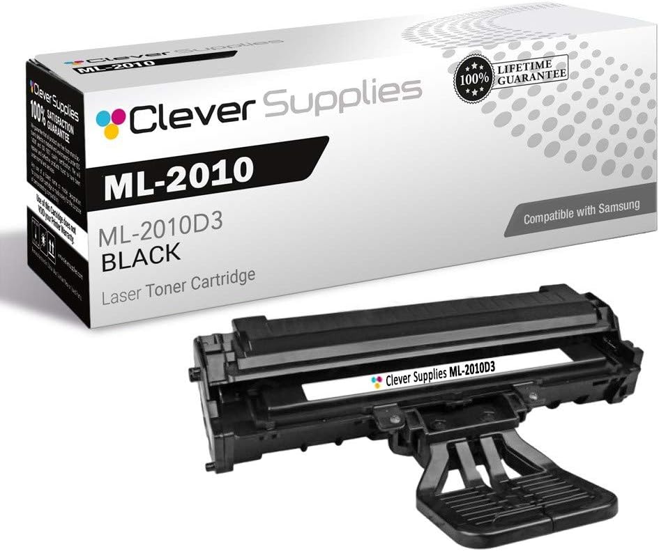 CS Compatible Toner Cartridge Replacement for Samsung ML-2010 ML-2010D3 Black ML Printers ML-2010 ML-2510 ML-2570 ML-2571N Toner Cartridge Black