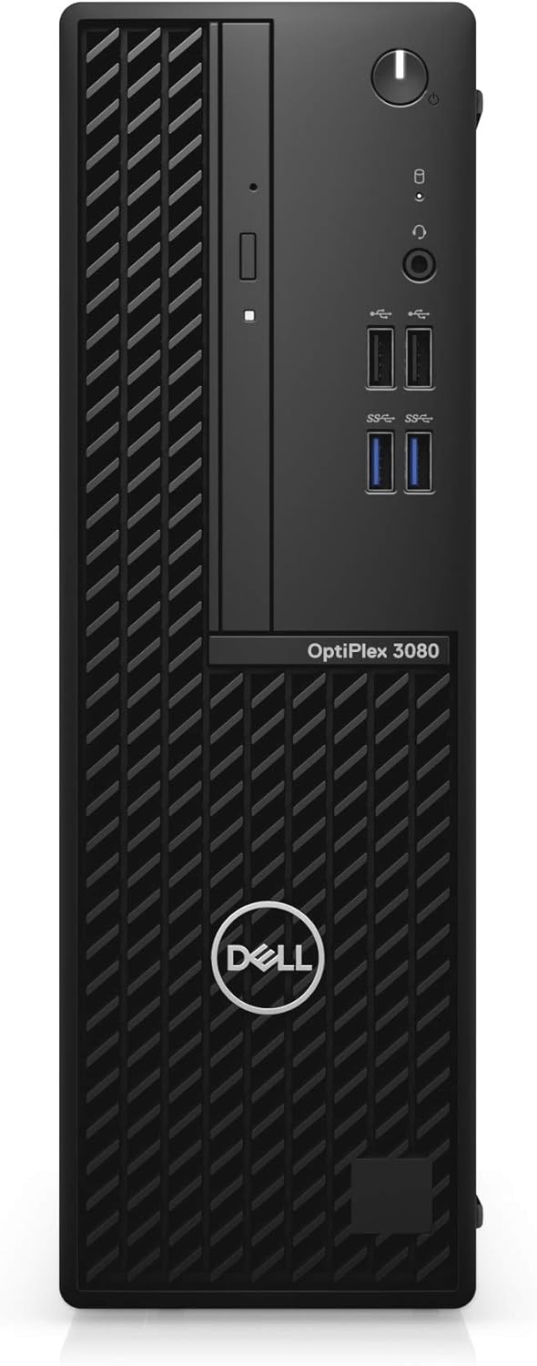 Dell OptiPlex 3080 Business Desktop Computer, Intel Core i3-10100 Processor, 4GB RAM, 500GB 7200rpm SATA HDD, Windows 10 Pro 64bit, Small Form Factor