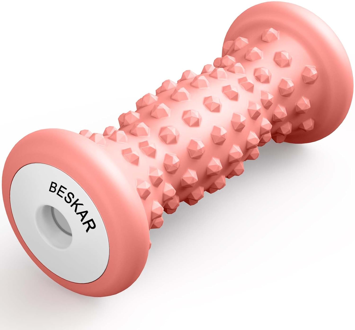 BESKAR 2 Pack Foot Rollers Bundle Deal- Pink and Orange, Foot Massage Roller for Relief Plantar Fasciitis