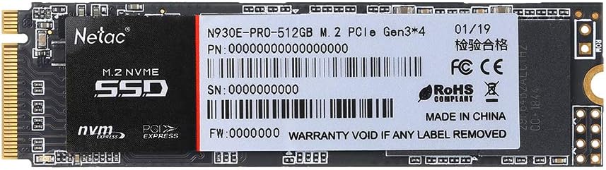 HXBER N930E Pro M.2 2280 SSD 512GB NVMe PCIe Gen3*4 3D MLC/TLC NAND Flash Solid State Drive