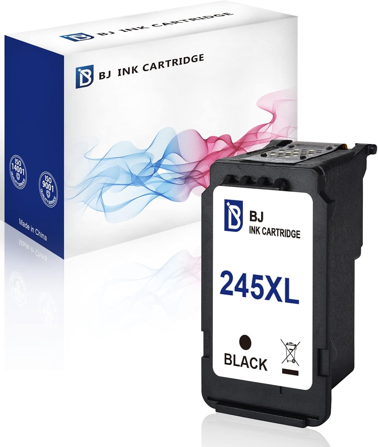 BJ Ink Cartridge Replacement for Canon PG 245XL 245 XL Compatible with Canon PIXMA iP2820 MG2420 MG2520 2920 MG2922 MG2924 MX492 MX490 Printer(1 Black)