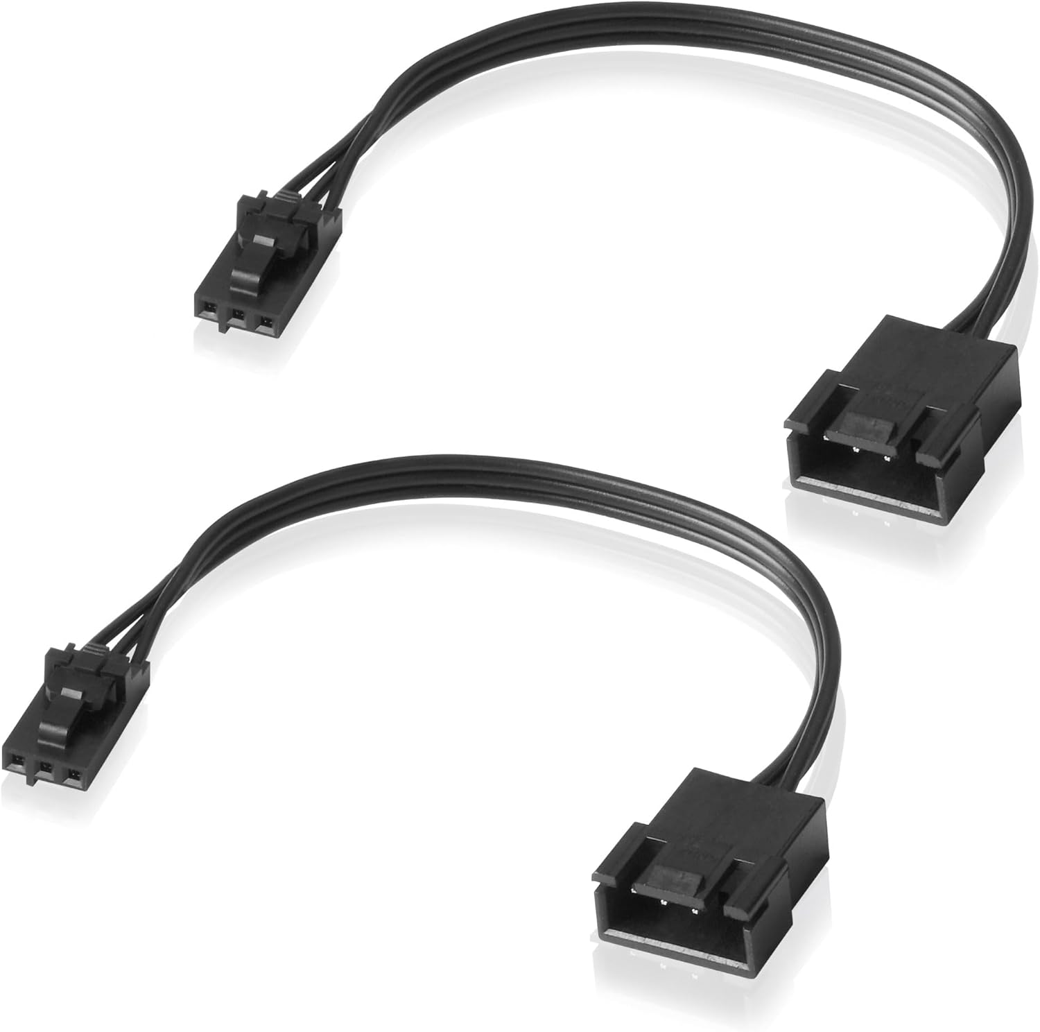 EZDIY-FAB Adapter Cable Compatible with Corsair Lighting Node PRO and Commander PRO, Smart RGB Lighting, Compatible with NZXT ARGB AER2 F-Series Fan (2 x 10cm)