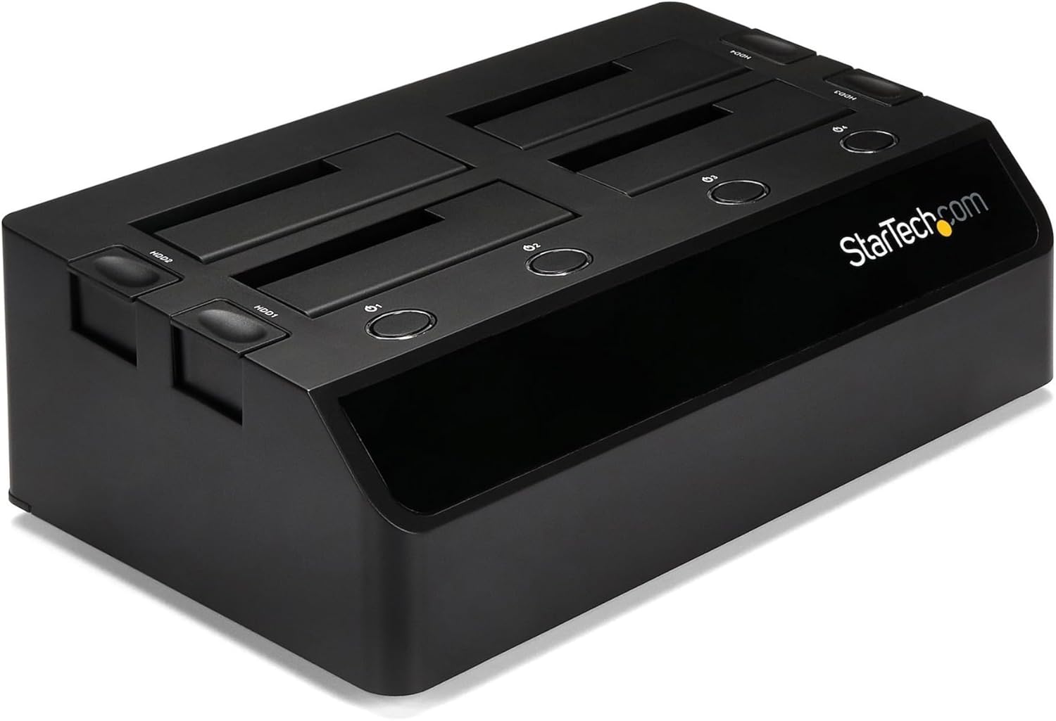 StarTech.com 4-Bay USB 3.0 To SATA Hard Drive Docking Station, USB Hard Drive Dock, External 2.5/3.5″ SATA III SSD/HDD Docking Station, Hot-Swap Hard Drive Bay, Top-Loading (SDOCK4U33),Black