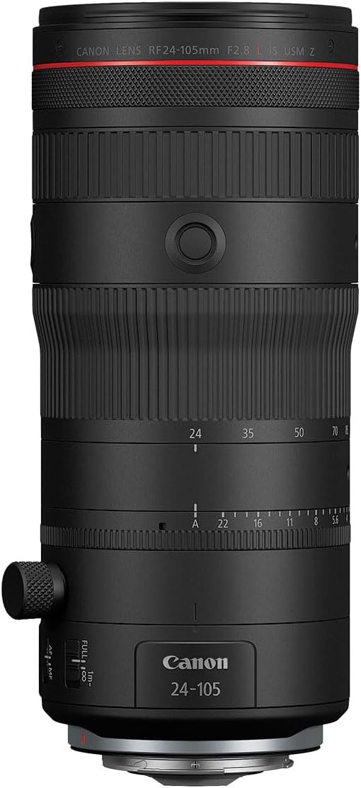 Canon RF24-105mm F2.8 L is USM Z Standard Zoom Lens, Mirrorless, Full-Frame Coverage, Close-Focusing, Outstanding Handling, for Events, Photojournalism, Portraiture, Studio Work & Video Creation