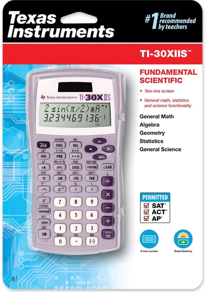 TI-30XIIS Scientific Calculator, Lavender