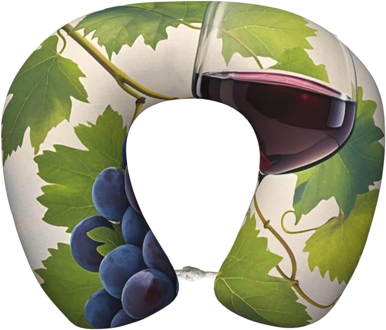 Travel Neck Pillow U Shape Memory Foam Travel Pillow Grape Wine Airplane Pillow for Sleeping Comfortable Support Pillow for Head Support Neck Pillows for Trains Self-Driving Cars Travel Essentials