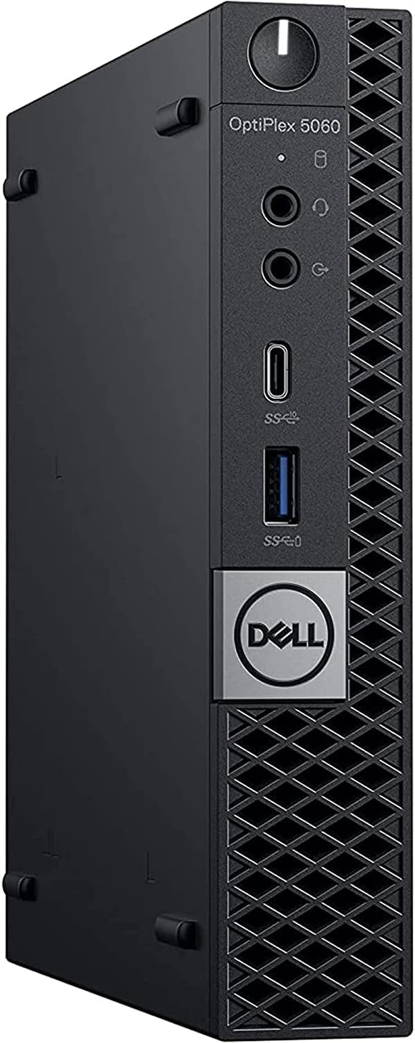 Dell OptiPlex 5060 Micro Desktop Computer | Hexa Core Intel i5 (2.1) | 16GB DDR4 RAM | 500GB PCIe M.2 NVMe | Windows 11 Professional | Home or Office PC (Renewed)