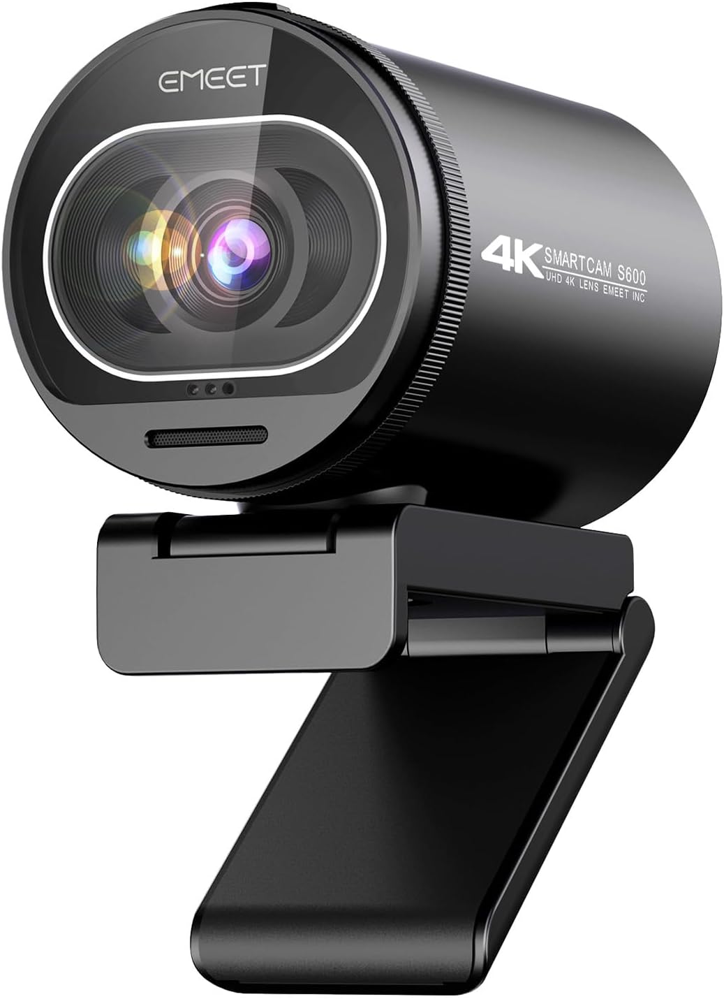 EMEET S600 4K Webcam for Streaming – Sony 1/2.5” Sensor, PDAF Autofocus, 1080P@60FPS, 2 Noise Reduction Mics, Built-in Privacy Cover, 40°-73° FOV, Streaming Camera for Live Commerce/Gaming/Beauty