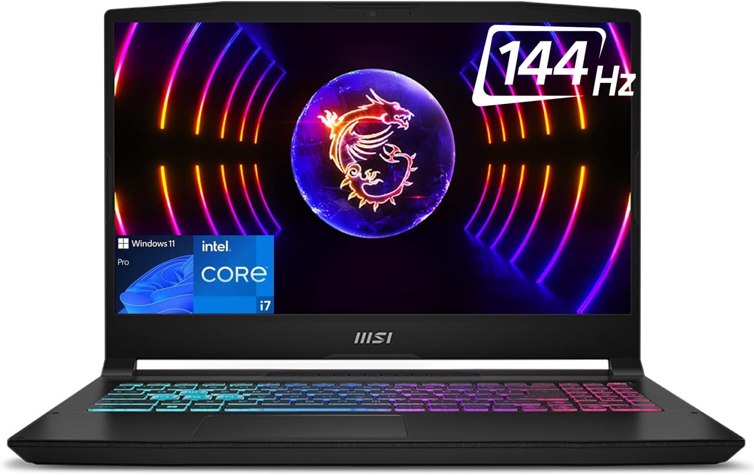 MSI Katana 15 Gaming Laptop, 15.6” FHD IPS 144Hz, 12th Gen Intel 10-Core i7-12650H Up to 4.7Ghz, GeForce RTX 4070, 32GB DDR5, 1TB PCIe SSD, Wi-Fi 6, 4-Zone RGB Keyboard, Type-C, HDMI, Black (B12V)