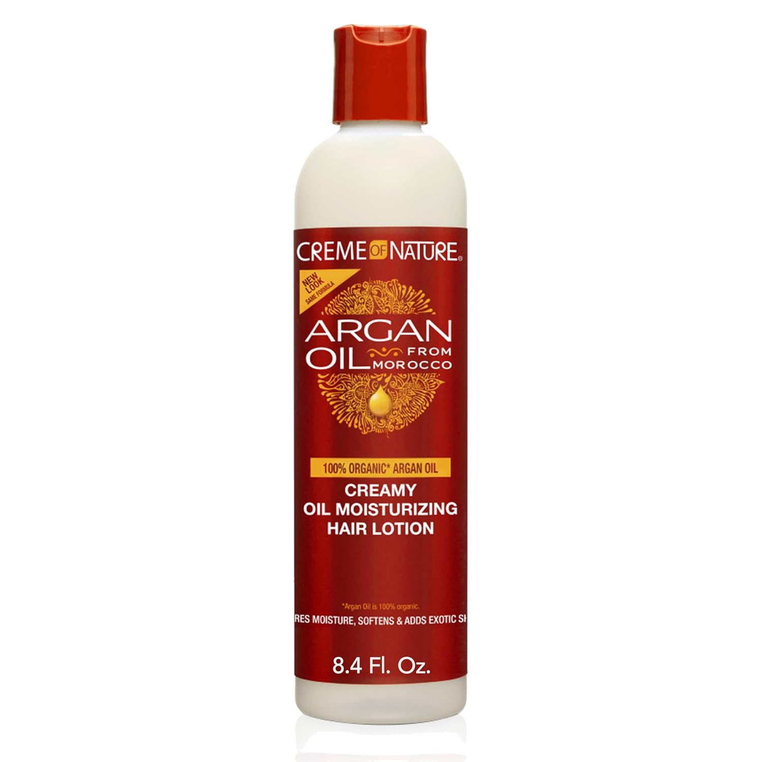 Creme of Nature, Argan Oil Hair Lotion, Creamy Oil Mousturizer to Help Restore Moisture and Add Shine, 8.45 Fl Oz