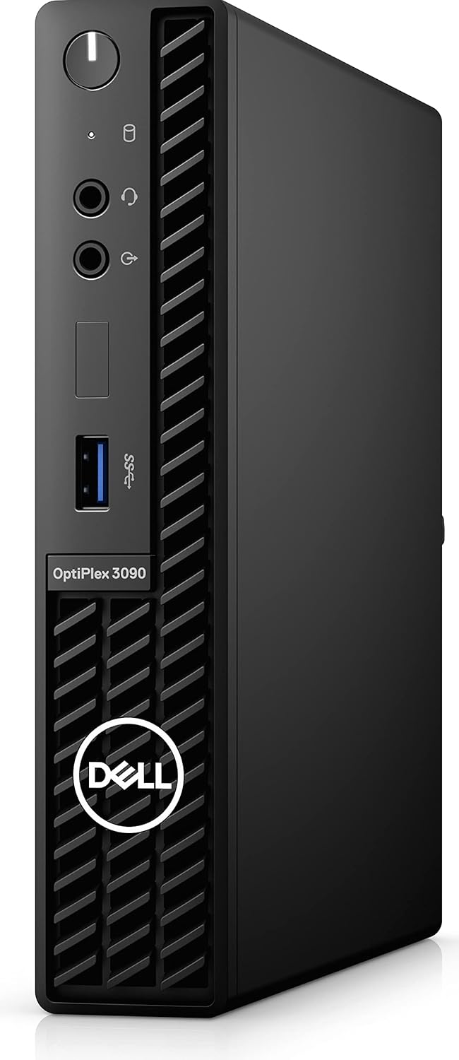 Dell OptiPlex 3090 Micro Home & Business Mini Desktop (Intel i5-10500T 6-Core, 16GB RAM, 1TB PCIe SSD, USB 3.2, Intel UHD 630, Display Port, Black, Win 11 Pro), 16GB RAM|1TB SSD (Renewed)