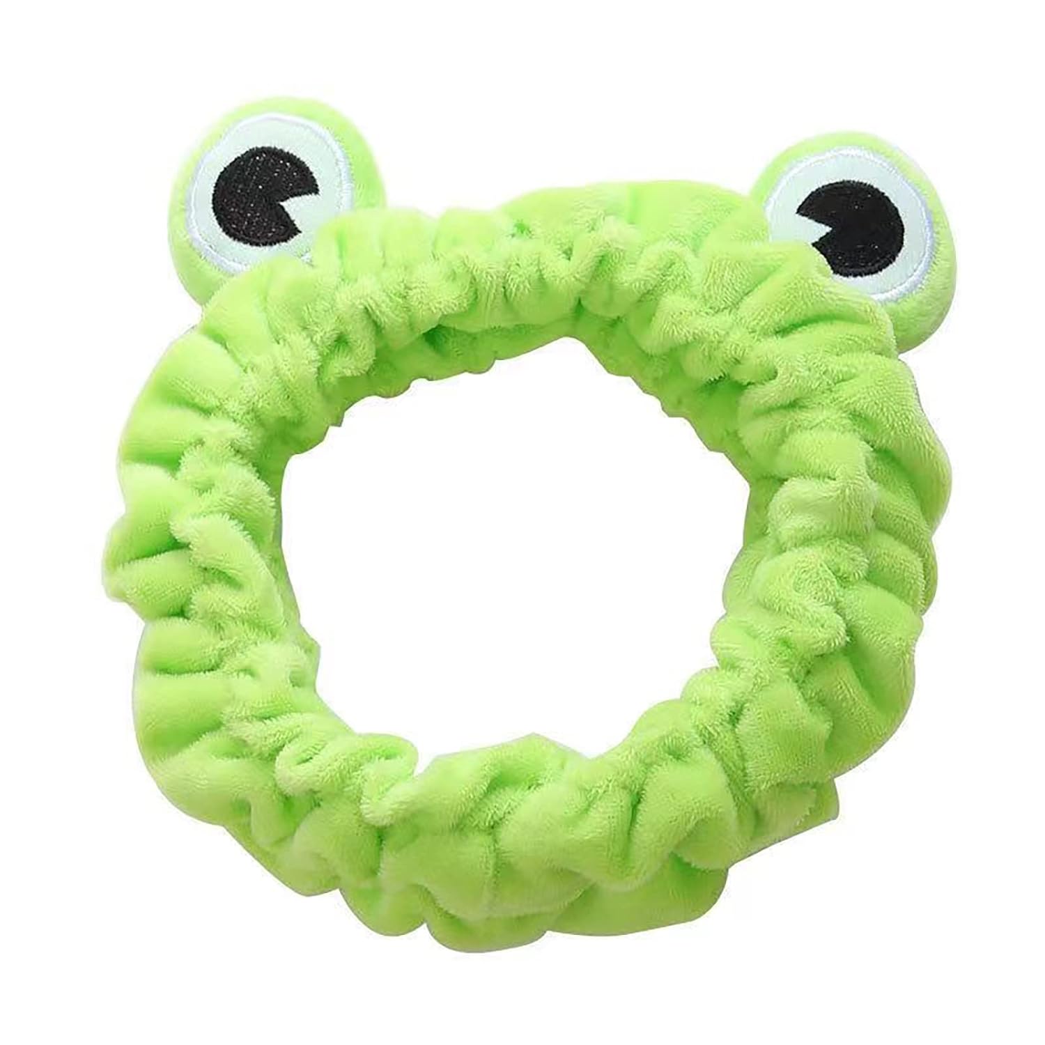 Jowmoy Green Frog Eye Elastic Headband – Versatile for Spa, Skincare, Makeup, Face Wash, Fun Gift for Women (1 Pack)