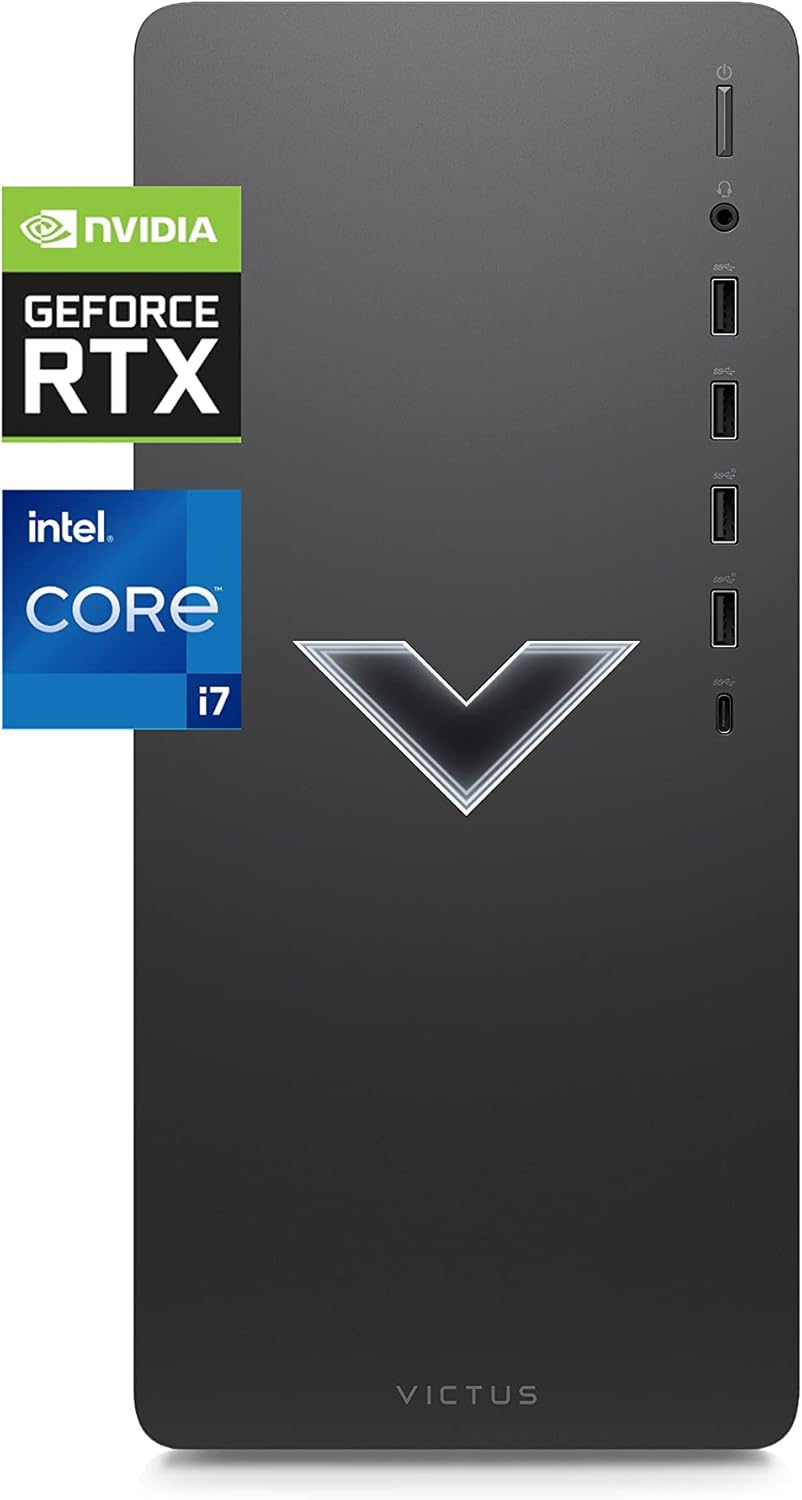 HP 2023 Latest Victus 15L Gaming Desktop Computer,12th Generation Intel Core i7-12700F 12-Core, NVIDIA GeForce RTX 2060 Super, 16 GB SDRAM,1 TB SSD, OMEN Gaming Hub, Windows 11 Home OS, Wi-Fi 6