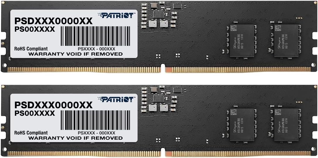 Patriot Memory Signature Line Series DDR5 16GB (2 x 8GB) 4800MHz UDIMM Kit – PSD516G4800K