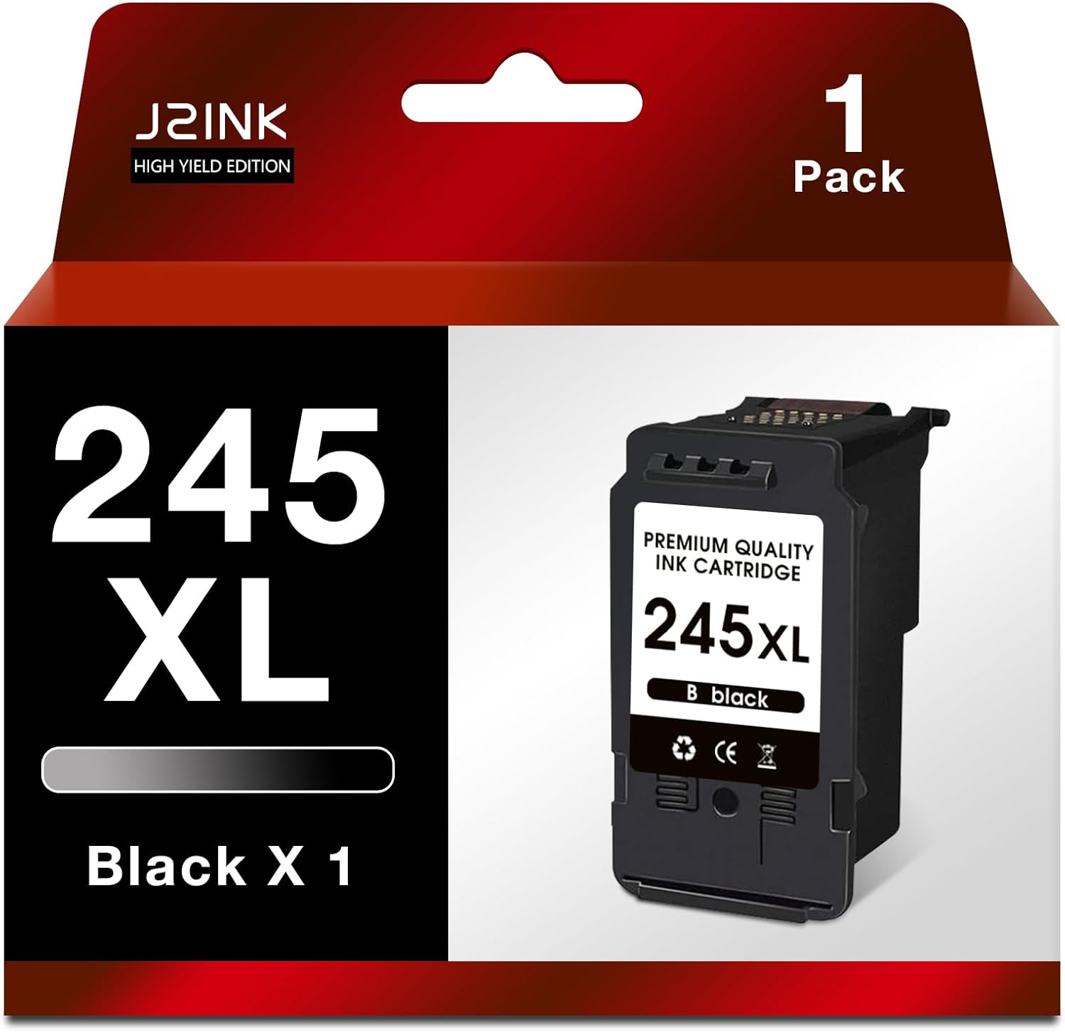 245XL Black Ink Cartridge for Canon Printer Ink 245 Black XL PG-245 PG 243 PG-243 Compatible with Canon Printer Ink Cannon Pixma MX490 MX492 MG2522 TS3100 TS3122 TS3300 TS3322 TR4500 TR4520 TR4522