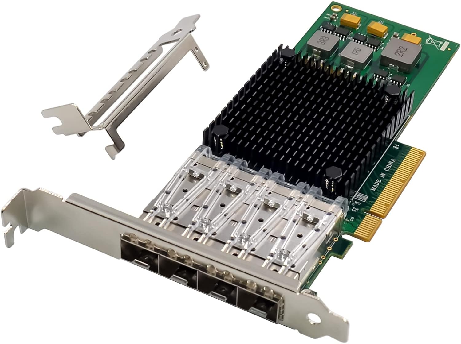 10Gb PCI-e 3.0 X8 NIC Network Card,Quad- SFP+ Port, with Broadcom BCM57840 Controller, PCI Express Ethernet LAN Adapter Support Windows Server/Linux/VMware