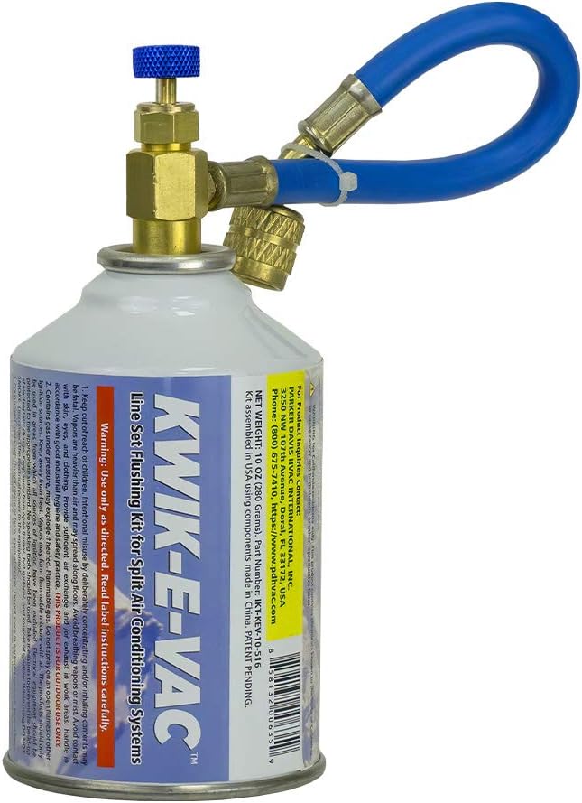 Pioneer KWIK-E-VAC Line Set Flushing Kit Installation Simplifier for Mini Split Air Conditioning Systems