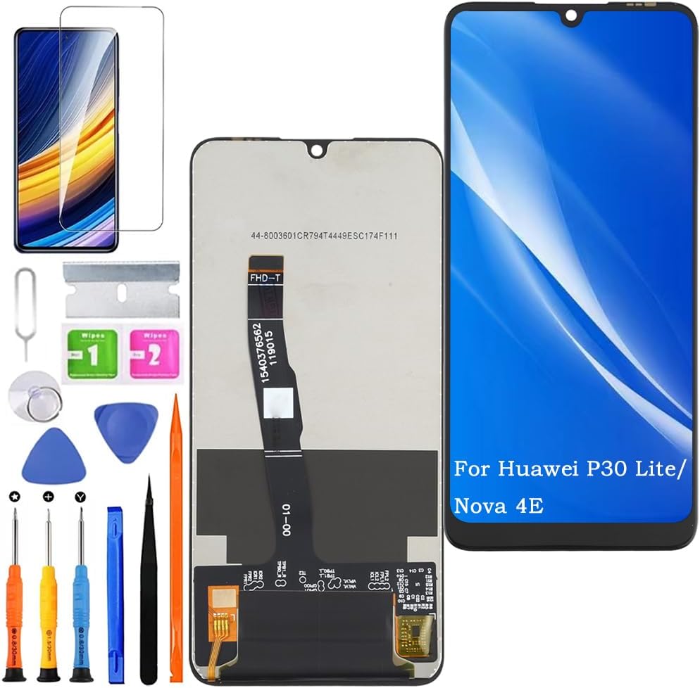 Screen Replacement for Huawei P30 Lite Original, MAR-LX3A MAR-L01A MAR-L21A LCD Touch Panel Display Digitizer Assembly Repair Parts with Kit