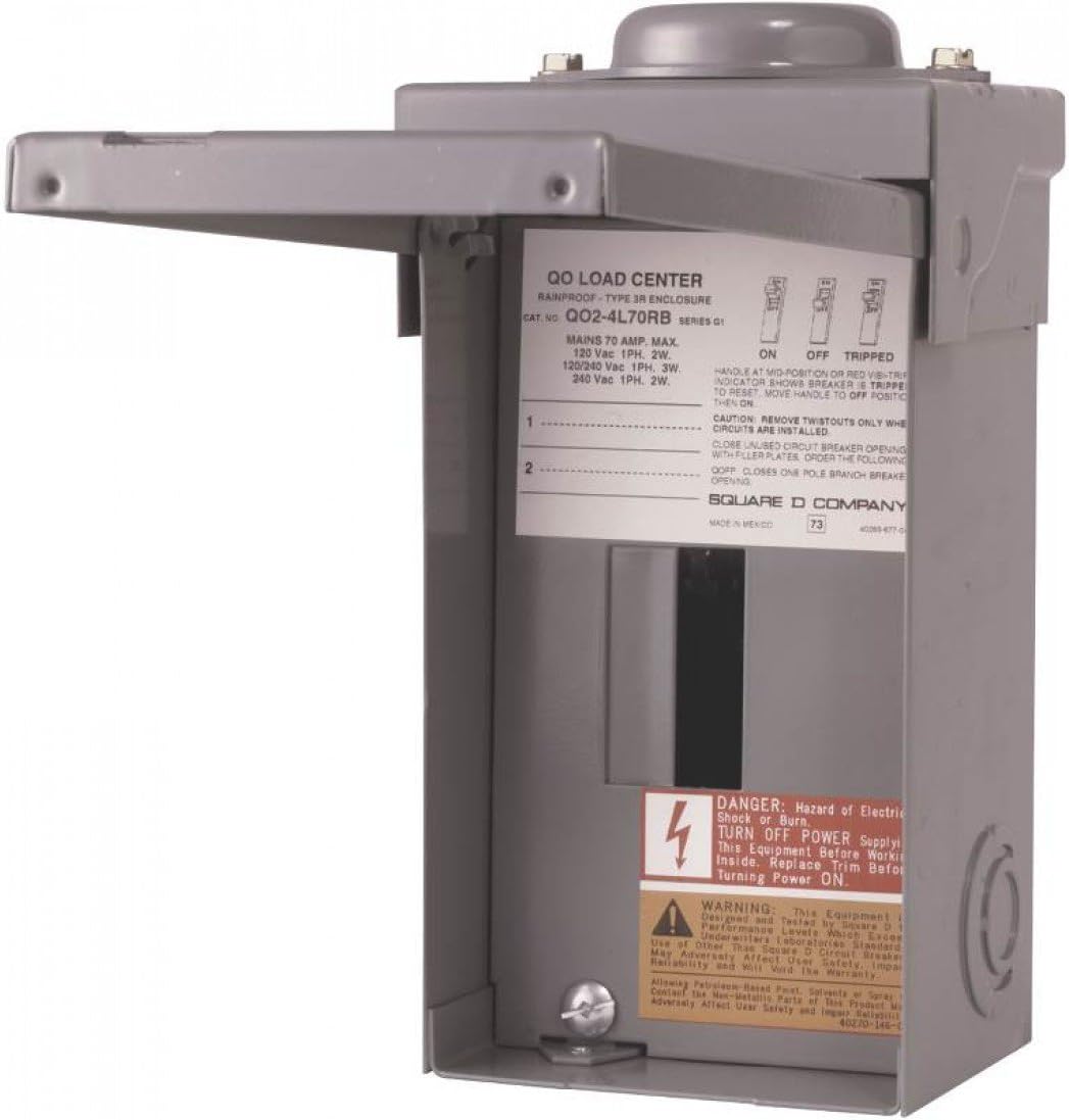 Square D by Schneider Electric 70A Main Lug Load Center QO24L70RBCP