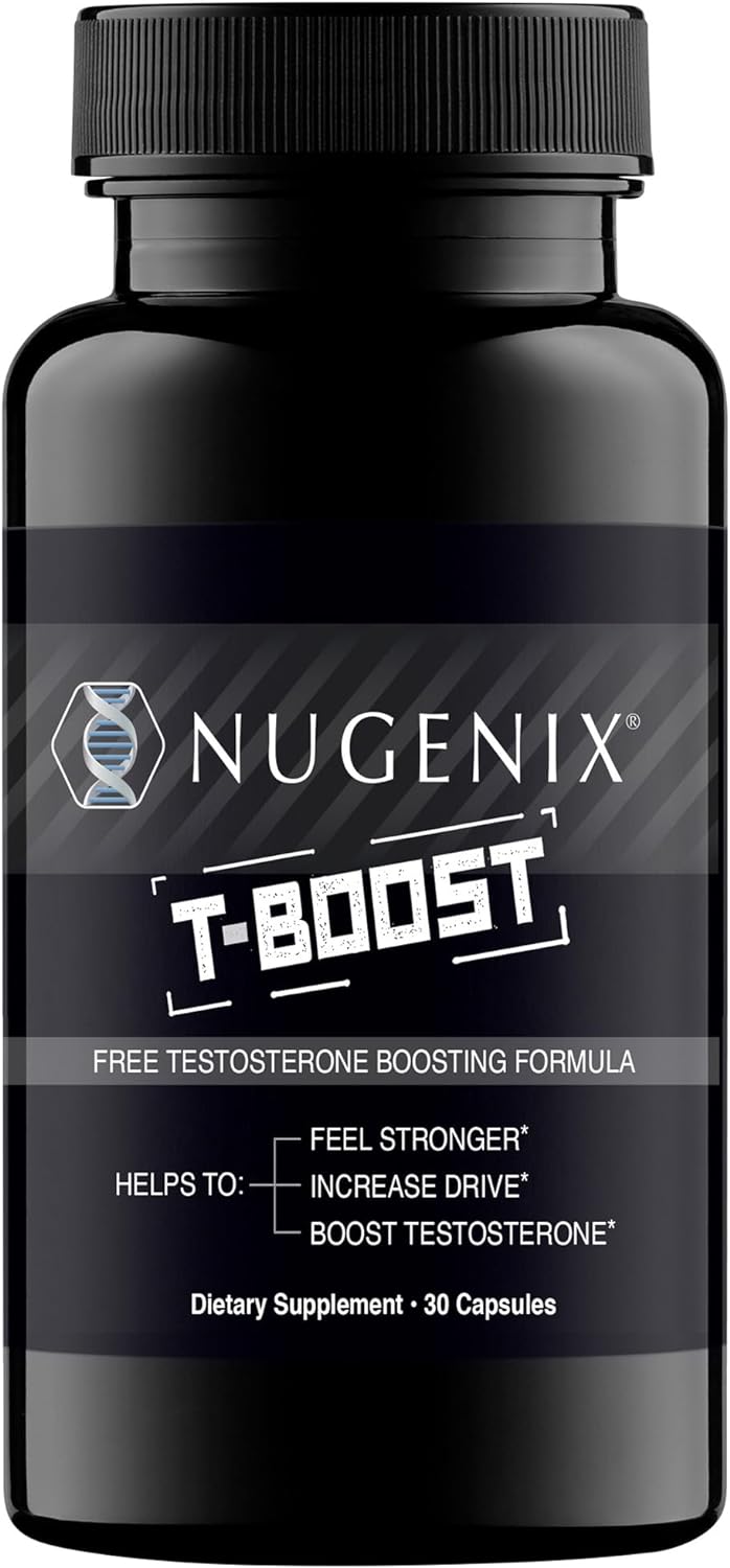 Nugenix T Boost – Free Testosterone Booster Supplement for Men, 30 Count