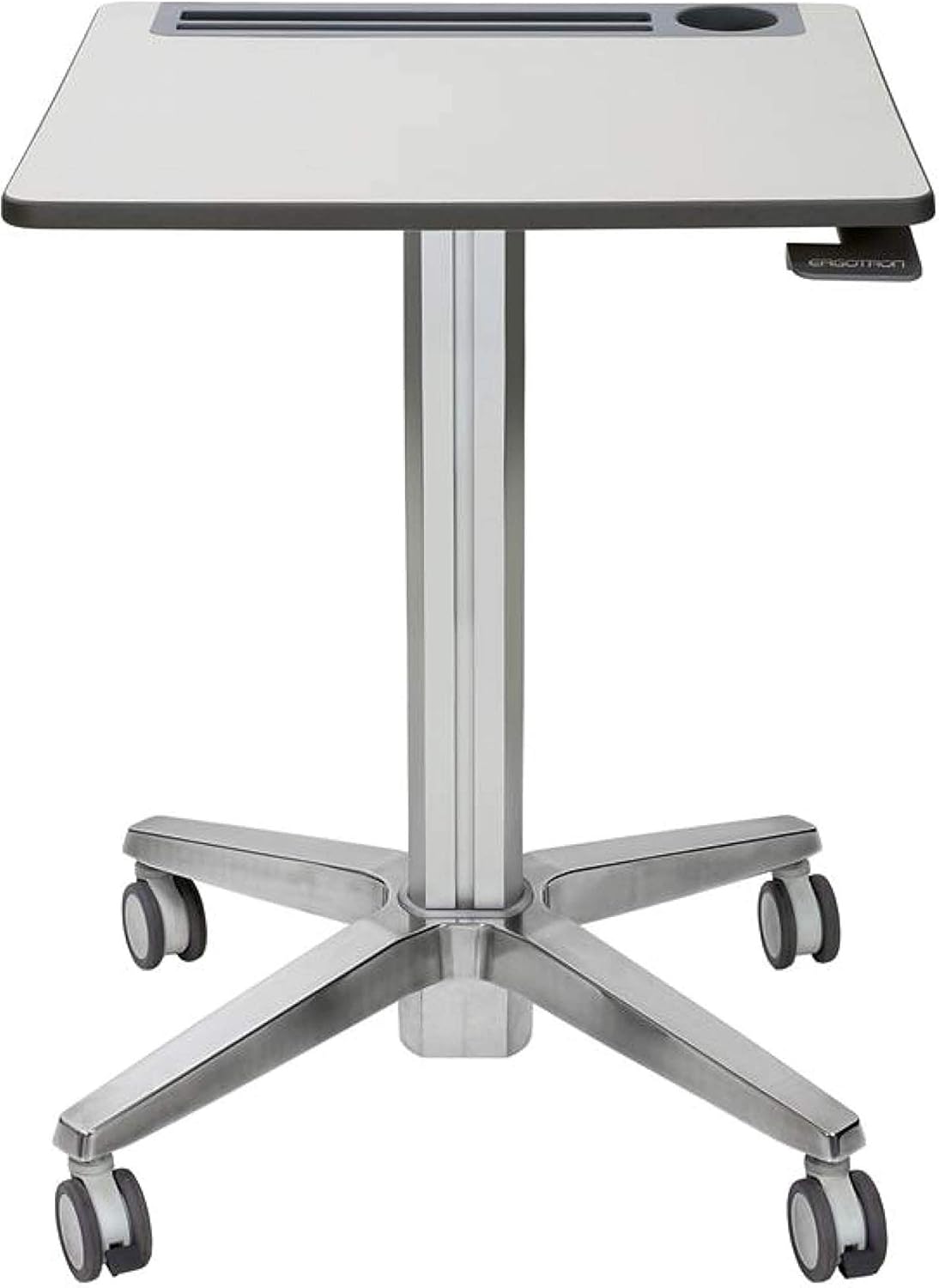 Ergotron – LearnFit Mobile Standing Desk, Adjustable Height Small Rolling Laptop Computer Sit Stand Desk with Wheels for Classroom, Office, Medical or Home Use – Adjusts from 33 to 49 Inches – Grey