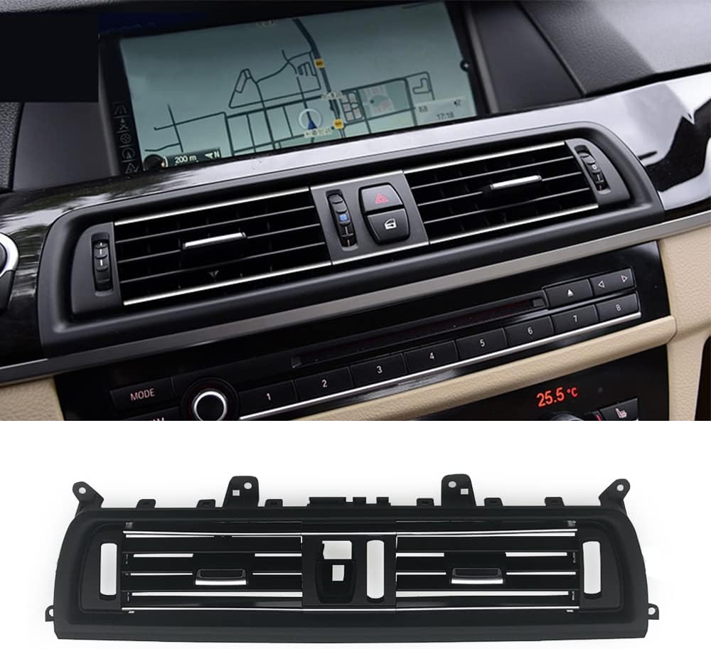 for BMW 5 Series F10 F11 2011-2016 Air Condition AC Vent, Center Air Vent Replacement Cover Console Dashboard Air Vent Grille 520i 528i 530i 535d 535i 550i (Front)