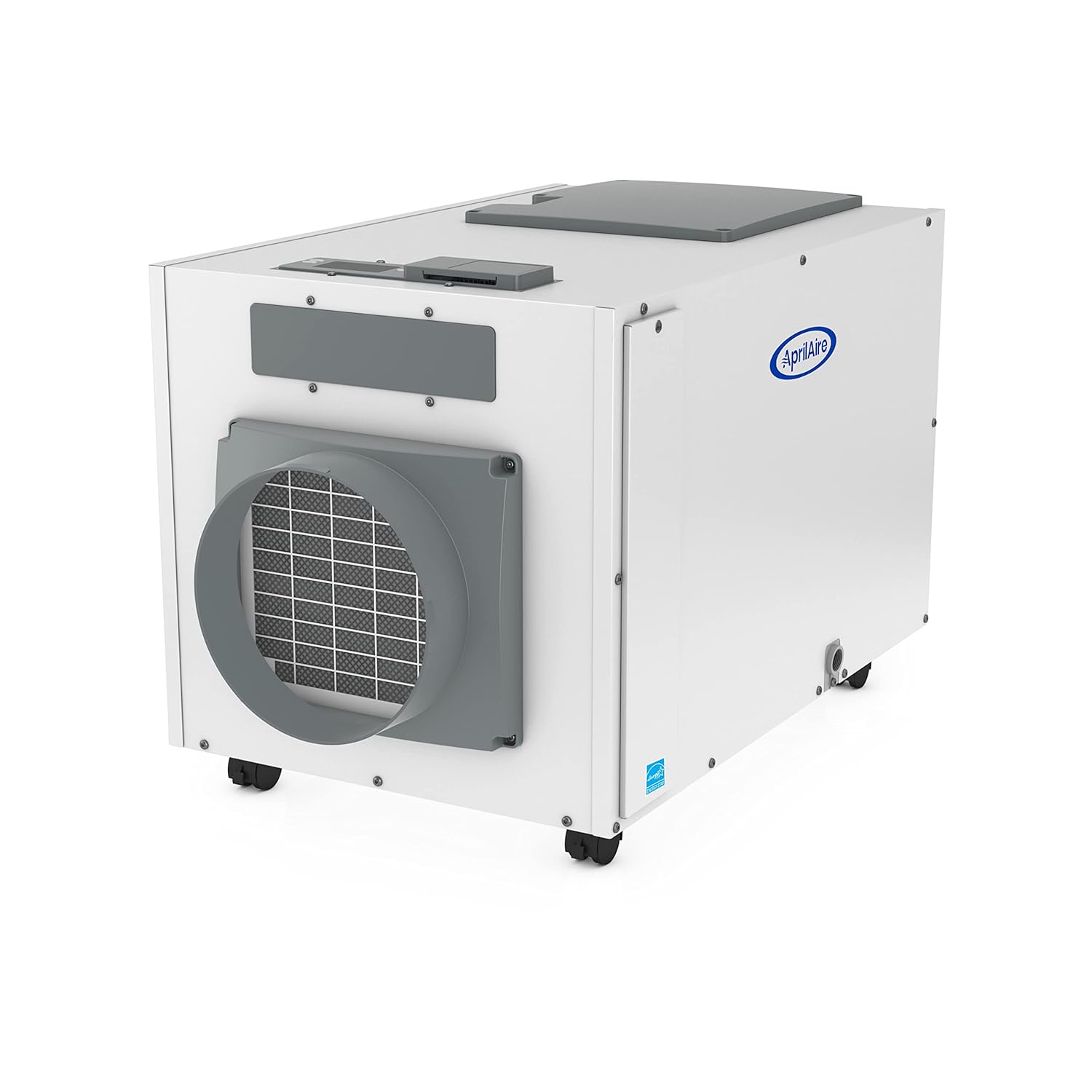 AprilAire E130C Pro 130-Pint Whole-House Dehumidifier with Castors, Energy Star Certified, Commercial-Grade Whole-Home Dehumidifier for Basement, Crawlspace, or Whole House up to 7,200 sq. ft.