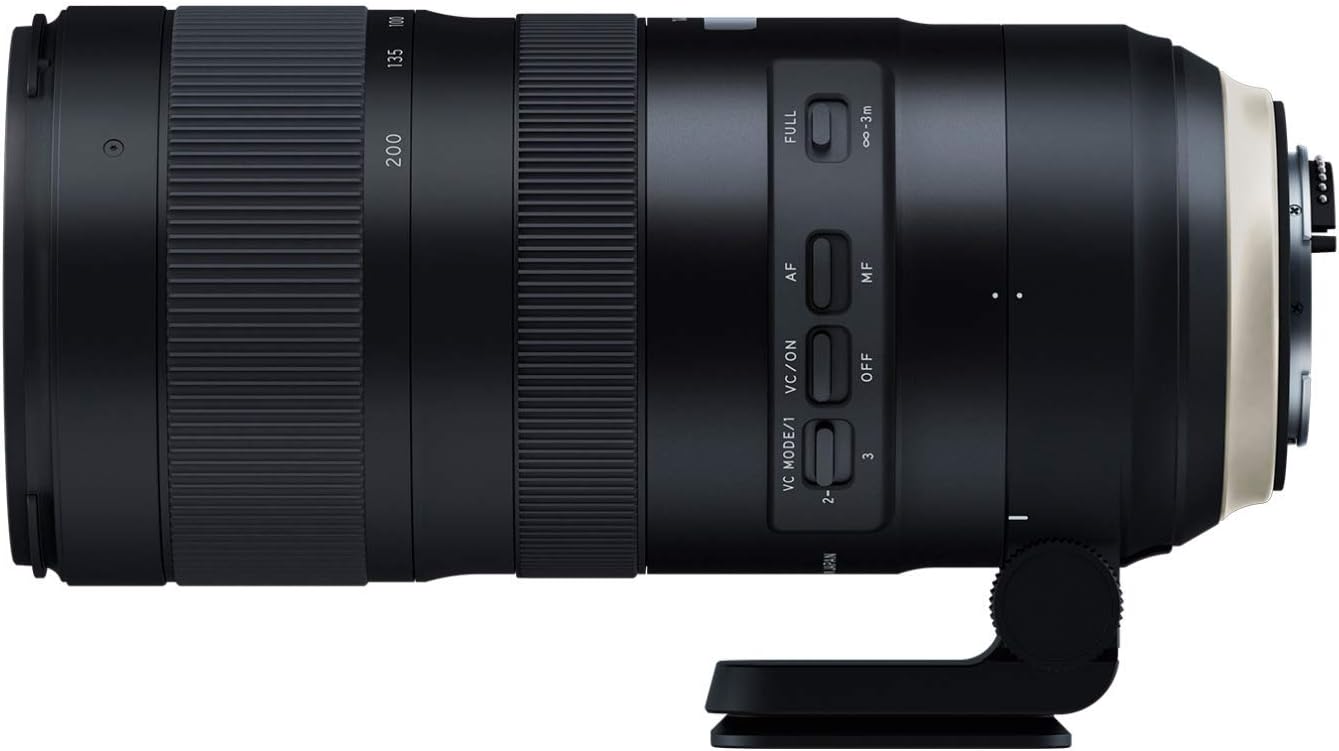 Tamron SP 70-200mm F/2.8 Di VC G2 for Nikon FX DSLR (6 Year Limited USA Warranty for New Lenses Only)