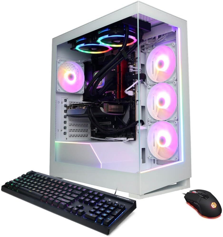 CyberPowerPC Gamer Supreme Liquid Cooled Gaming Desktop Computer, Intel Core i9-14900KF 3.2GHz, 32GB RAM, 1TB SSD, NVIDIA GeForce RTX 4070 SUPER 12GB, Windows 11 Home