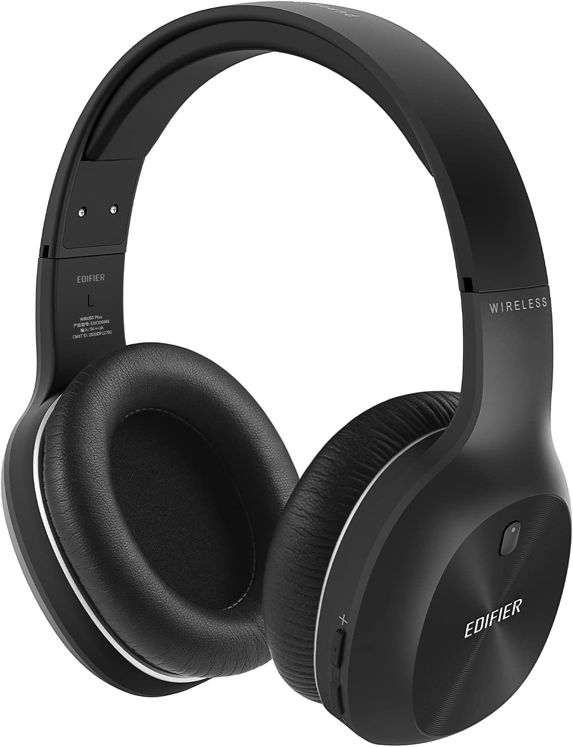 Edifier W800BT Plus Wireless Headphones Over-Ear Headset – Qualcomm® aptX – Bluetooth V5.1 – CVC 8.0 Call Noise Cancelling – 55H Playtime – Built-in Microphone – Physical Button and App Control