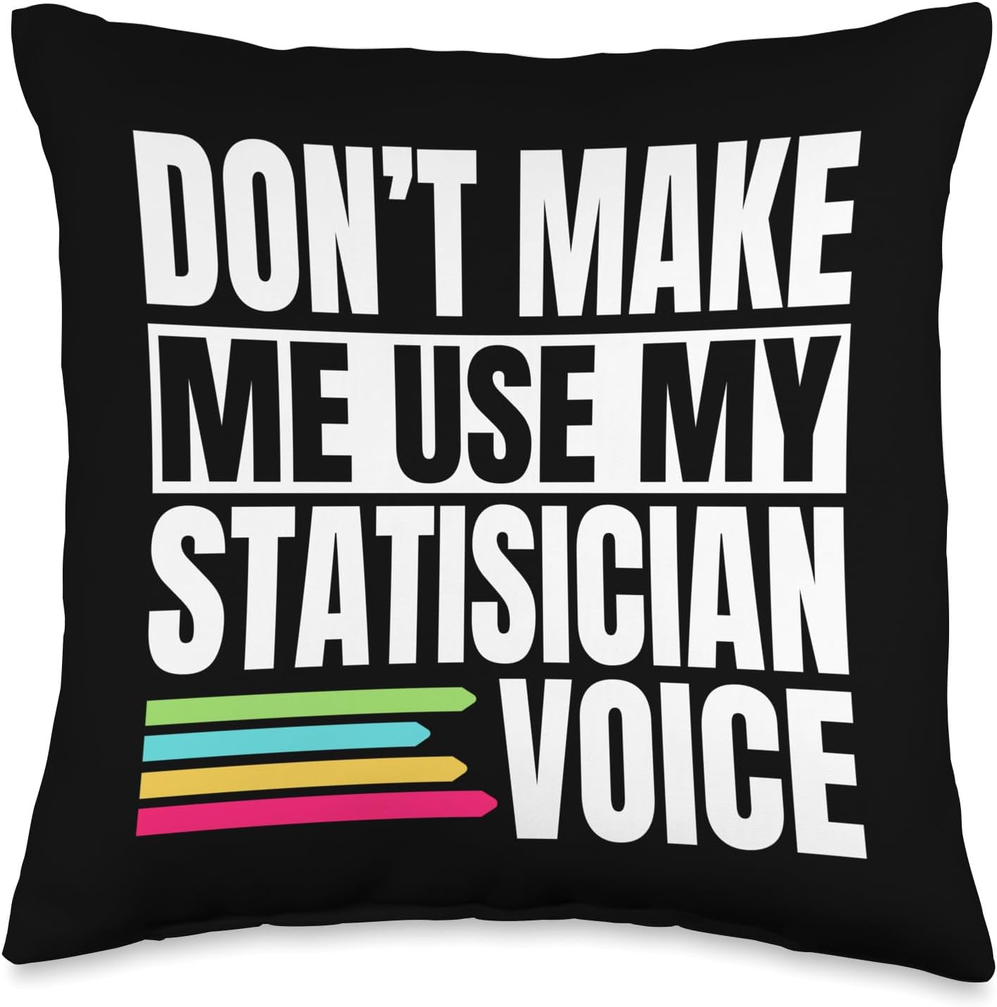 Statistician Voice Data Analyst Science Statistic Accountant Throw Pillow