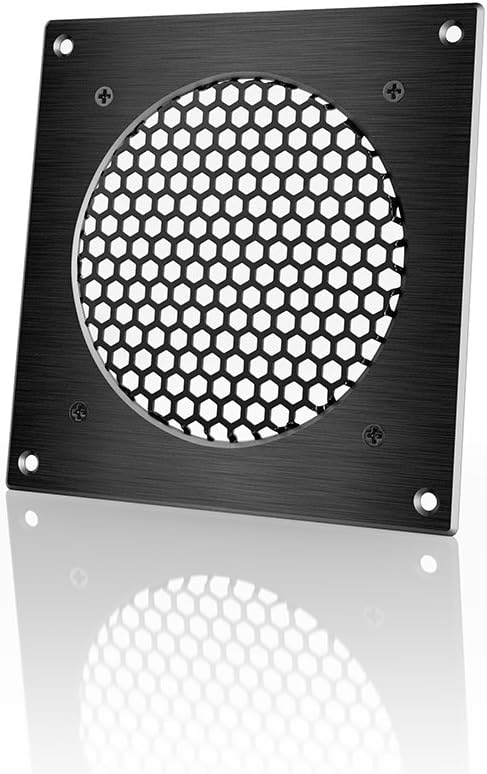 AC Infinity Ventilation Grille, for PC Computer AV Electronic Cabinets, Also mounts one 120mm Fan