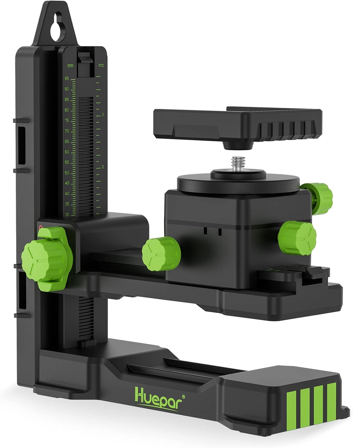 Huepar Fine-tuning Bracket Laser Level Mount, Multifunctional Magnetic Pivoting Base, 360° Rotation – alternative to a standard 1/4″ and 5/8″ thread & Height Adjustment-PV11