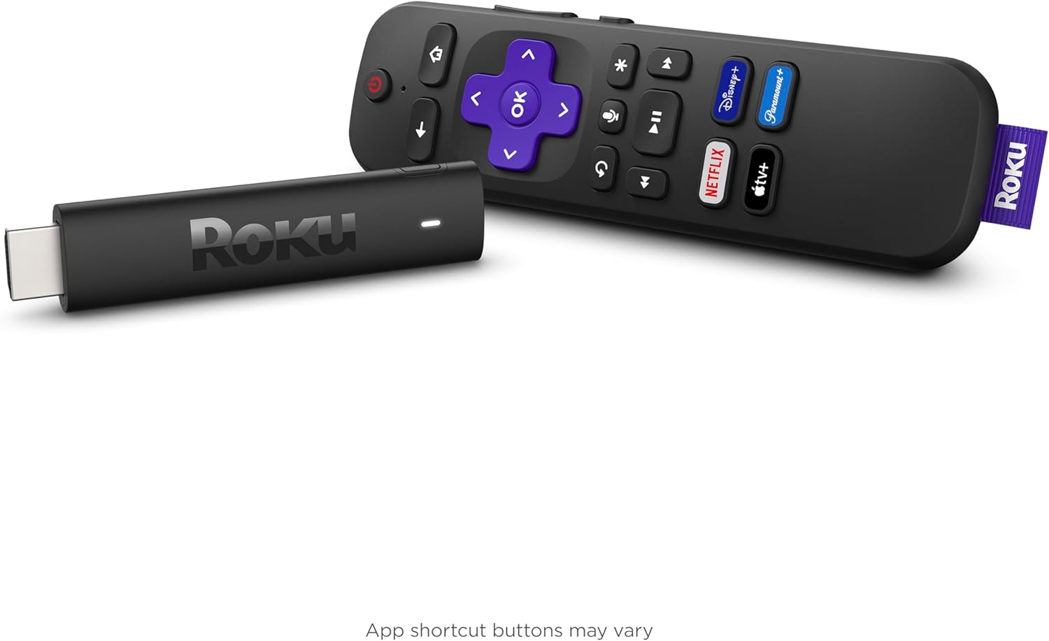 Roku Streaming Stick 4K | Portable Roku Streaming Device | 4K/HDR/D. Vision, Roku Voice Remote, Free & Live TV (Renewed)