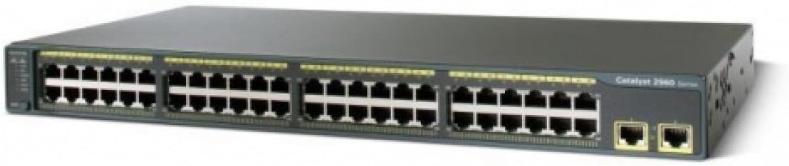 Cisco WS-C2960-48TT-L Catalyst 2960 48-Port Managed Fast Ethernet Switch (Renewed)