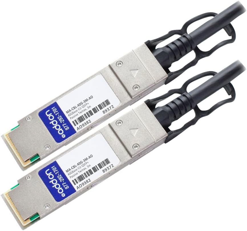 Add On Cisco Meraki Ma-Cbl-40G-3M Compatible TAA Compliant 40Gbase-Cu Qsfp+ to Qsfp+ Direct Attach Cable (Passive Twinax, 3M)