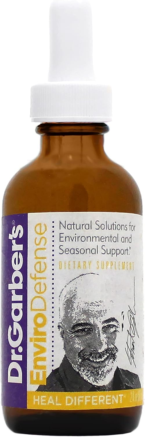 Dr. Garber’s Natural Solutions Enviro Defense Oral Drops – Gemmotherapy Liquid Supplement to Protect from Allergens, Including Unhealthy Air, Relieve Sinus Congestion, & Improve Immune Response – 60ml