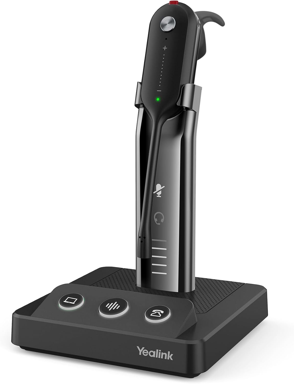 Yealink DECT Wireless Headset WH63,Mono Single Ear Office Headset with Noise Canceling Mic,Work for Computer, Desk Phones,Work with Zoom,RingCentral,Avaya, Teams Certified