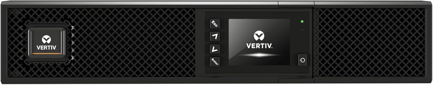 Vertiv Liebert GXT5 UPS – 3000VA/2700W 120V, Online Double Conversion, 2U Rack/Tower, Energy Star Certified, Lead Acid, Sine Wave, Battery Backup, 0.9 Power Factor, Colored LCD (GXT5-3000LVRT2UXL)