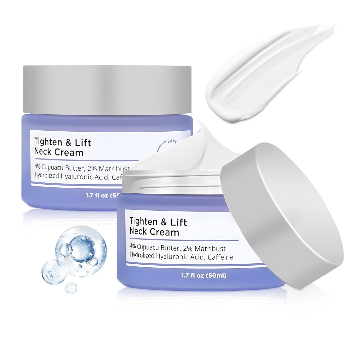 Neck Firming Cream For Tightening Lift Sagging and Tighten Creams Line Remover Anti-Aging Neck Cream Wrinkle Tightener Moisturizer Even Skin Tone With Pro-Active Repair Firming Complex 1.7 Oz 2 Pcs