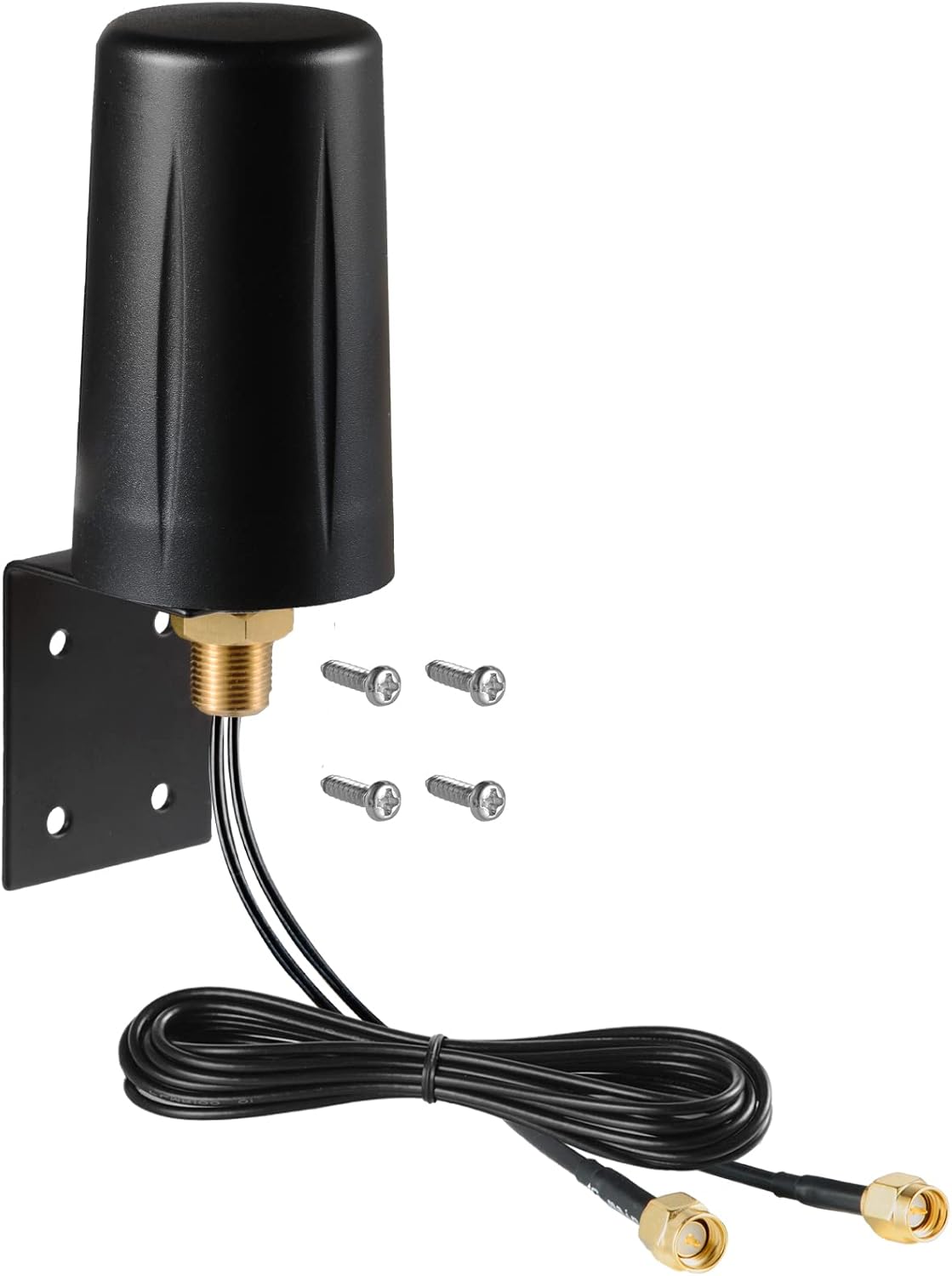 Waterproof 5dBi 3G 4G/LTE 2×2 MIMO Low Profile Omni-Directional Antenna with 10 ft Coax Cables for Verizon AT&T T-Mobile Sprint Cellular Cisco, Cradlepoint, Digi, Pepwave 4G LTE Router，Eifagur