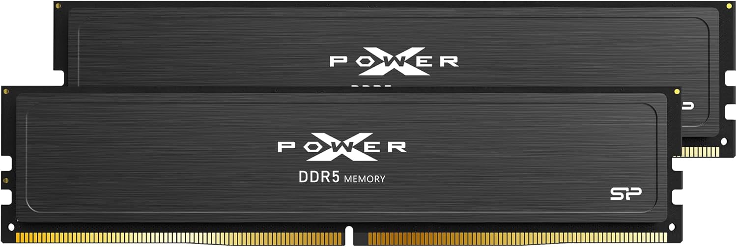 Silicon Power Value Gaming DDR5 32GB (2x16GB) 6000MT/s (PC5-48000) 288-pin CL30 1.35V UDIMM Desktop RAM Computer Memory w/Heatsink SP032GXLWU60AFDEAE