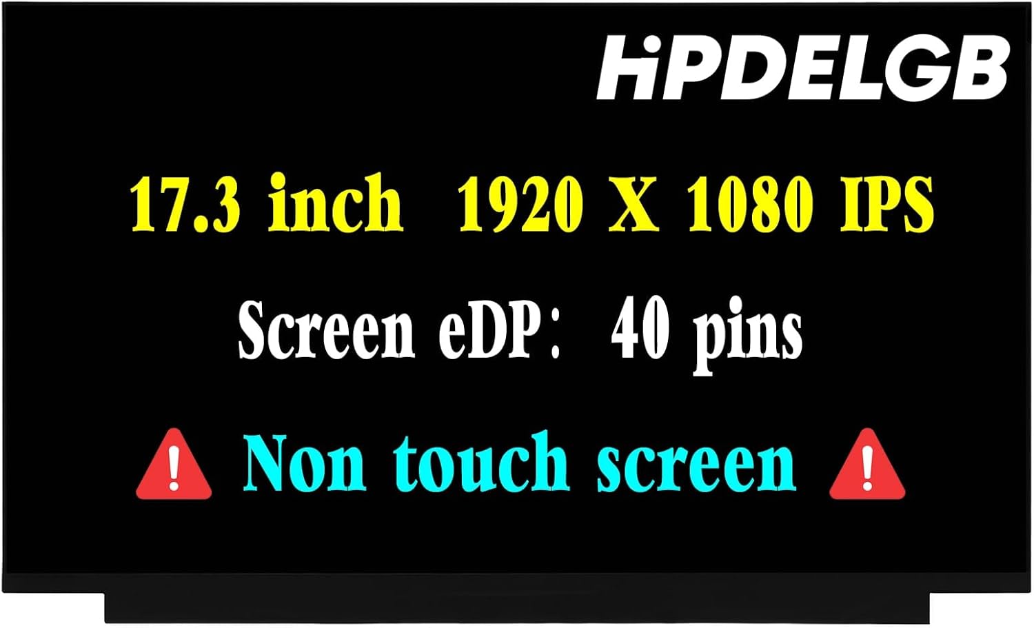 17.3″ Screen Replacement for MSI Leopard GP75 9SE-888 LCD Digitizer Display Panel 40 pins 144Hz FHD 1920 X 1080 IPS Non-Touch