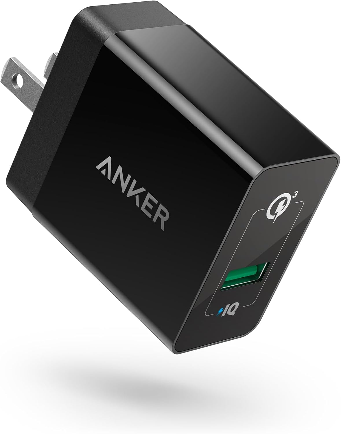 Anker Quick Charge 3.0, 18W 3Amp USB Wall Charger – Fast Charging, Compatible with Wireless Charger, Galaxy S10e/S10/S9/S8/Plus, Note 9/8, LG V40/V30+, iPhone, iPad and More