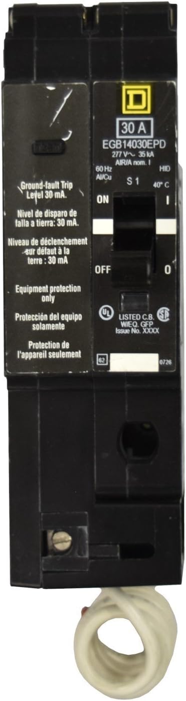 SCHNEIDER ELECTRIC EGB14030EPD 277-VOLT 30-AMP Miniature Circuit Breaker 277V 30A